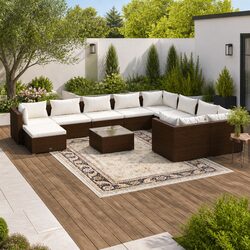 Transform Your Outdoor Space with This 11 Piece Lounge Set