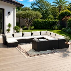Enhance Your Outdoor Space with 11 Piece Lounge Set