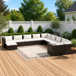Enhance Your Outdoor Oasis with This 11-Piece Lounge Set