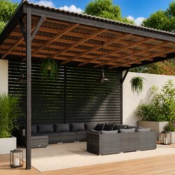 Comfortable Garden Lounge Set 12 Pieces with Cushions