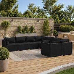 Elevate Your Outdoor Space with an 8 Piece Rattan Lounge Set