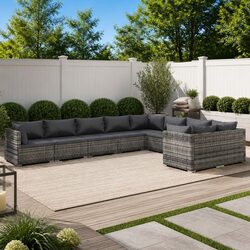 Enhance Your Patio with a 9 Piece Garden Lounge Set