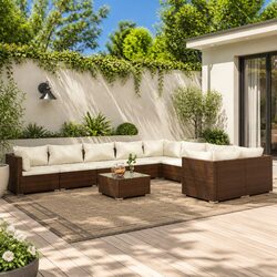 Elevate Your Outdoor Space with This 10-Piece Lounge Set