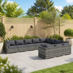 Elevate Your Outdoor Living with a 10-Piece Lounge Set