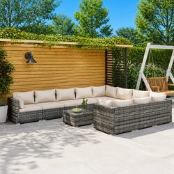 Elevate Your Outdoor Space with 11-Piece Lounge Set