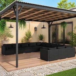 Enhance Your Outdoor Space with This 11-Piece Lounge Set