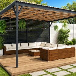 Enhance Your Outdoor Space with a 12-Piece Lounge Set