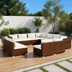 Enhance Your Outdoor Living with This 11 Piece Lounge Set