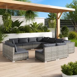 Outdoor Lounge Set – 11 Pieces of Modern Garden Furniture