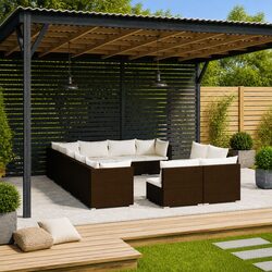 Elevate Your Outdoor Space with This 12-Piece Lounge Set