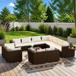 Transform Your Outdoor Space with a 12-Piece Lounge Set