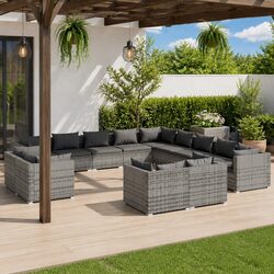 Enhance Your Outdoor Living with 13-Piece Lounge Set