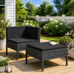 Relaxing 2 Piece Outdoor Lounge Furniture Set