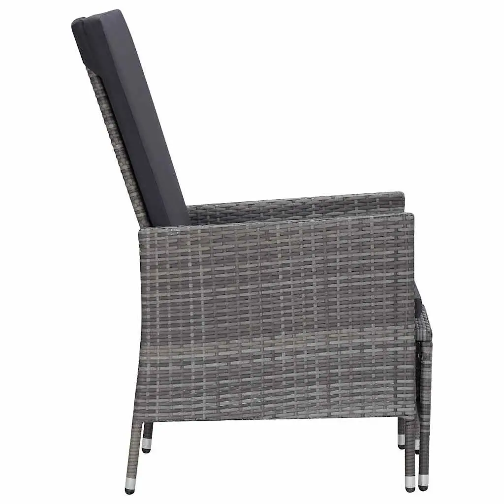 Garden Lounge Set 2 Piece Outdoor Furniture with Cushions Armchair Tea Table