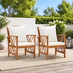 Enhance Your Outdoor Space with 2 Wooden Chairs