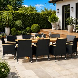 Elegant 11 Piece Outdoor Dining Set for Your Garden