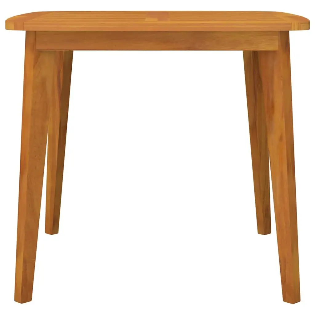 Garden Table 85x85x75cm Solid Acacia Wood Slatted Top Outdoor Dining Brown