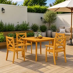 Enhance Your Outdoor Space with Solid Wood Garden Table