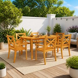 Enhance Your Outdoor Space with Acacia Garden Dining Table