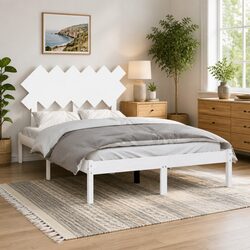 White Bed Frame 135x190 cm for a Stylish Bedroom