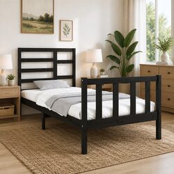 Enhance Your Space with a Black Pine Bed Frame