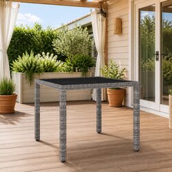Enhance Your Outdoor Space with a Grey Patio Table 90x90x75cm
