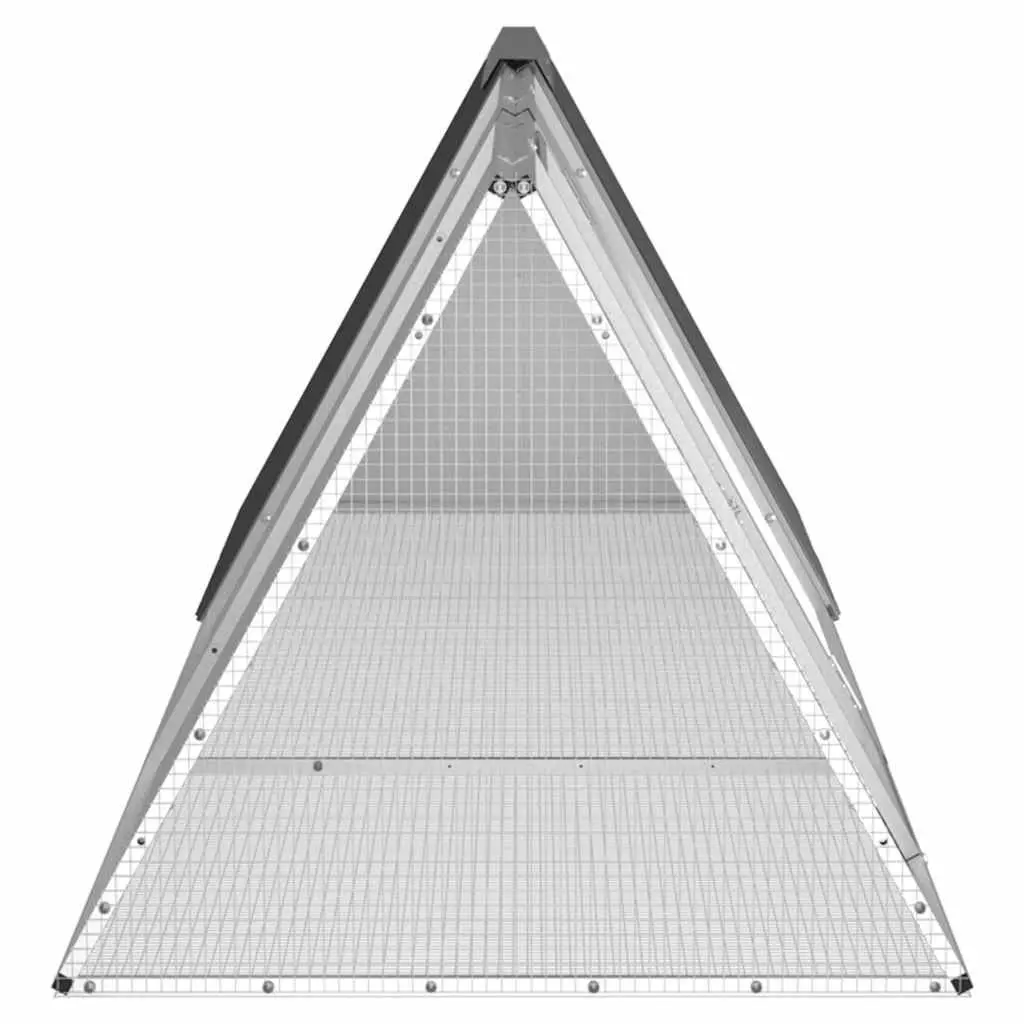 Rabbit Cage 302.5 x 80.5 x 71 cm Galvanised Steel Outdoor Enclosure with Extension for Small Animals