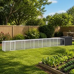 Enhance Your Space with a Galvanised Steel Chicken Run