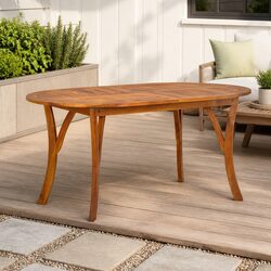 Enhance Your Outdoor Space with Solid Acacia Wood Table