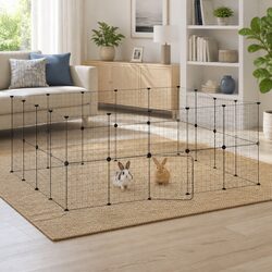 Elevate Your Pet’s Space with a 36-Panel Black Cage