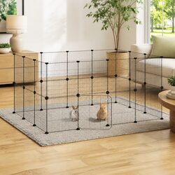 Create a Safe Play Space with a 28-Panel Pet Enclosure