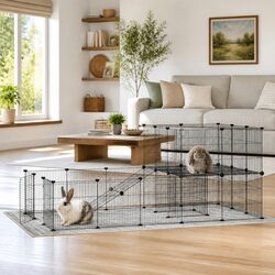 Enhance Your Pet's Play Area with a 36-Panel Cage