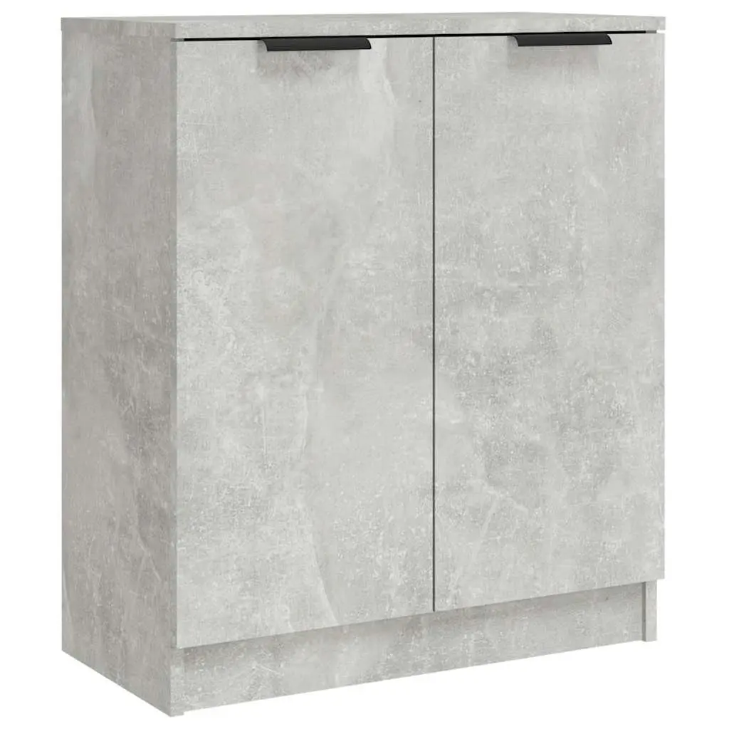 Sideboard Cabinet Grey 60x30x70 cm Engineered Wood Storage Furniture Set of 2