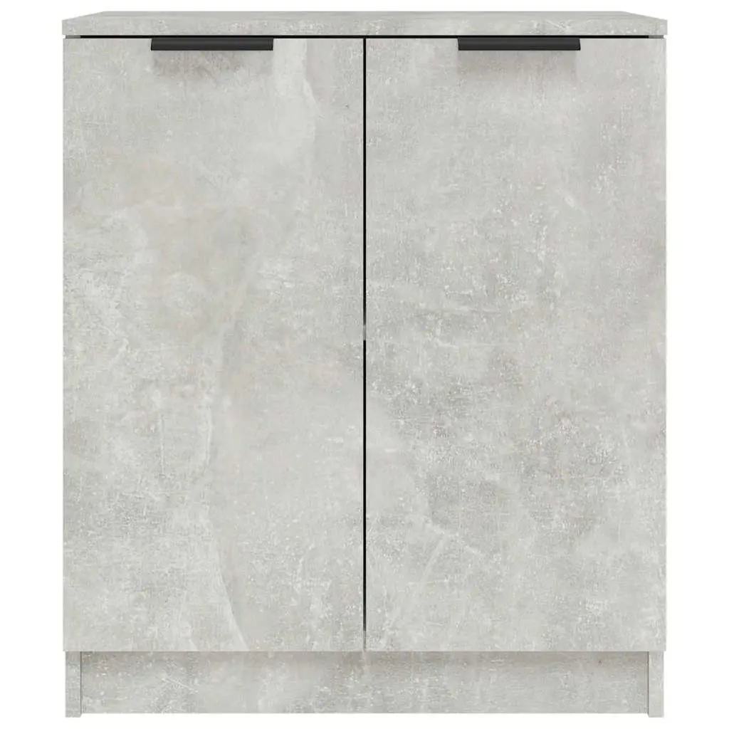 Sideboard Cabinet Grey 60x30x70 cm Engineered Wood Storage Furniture Set of 2