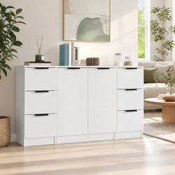 Enhance Your Space with 3 White Sideboards for Storage