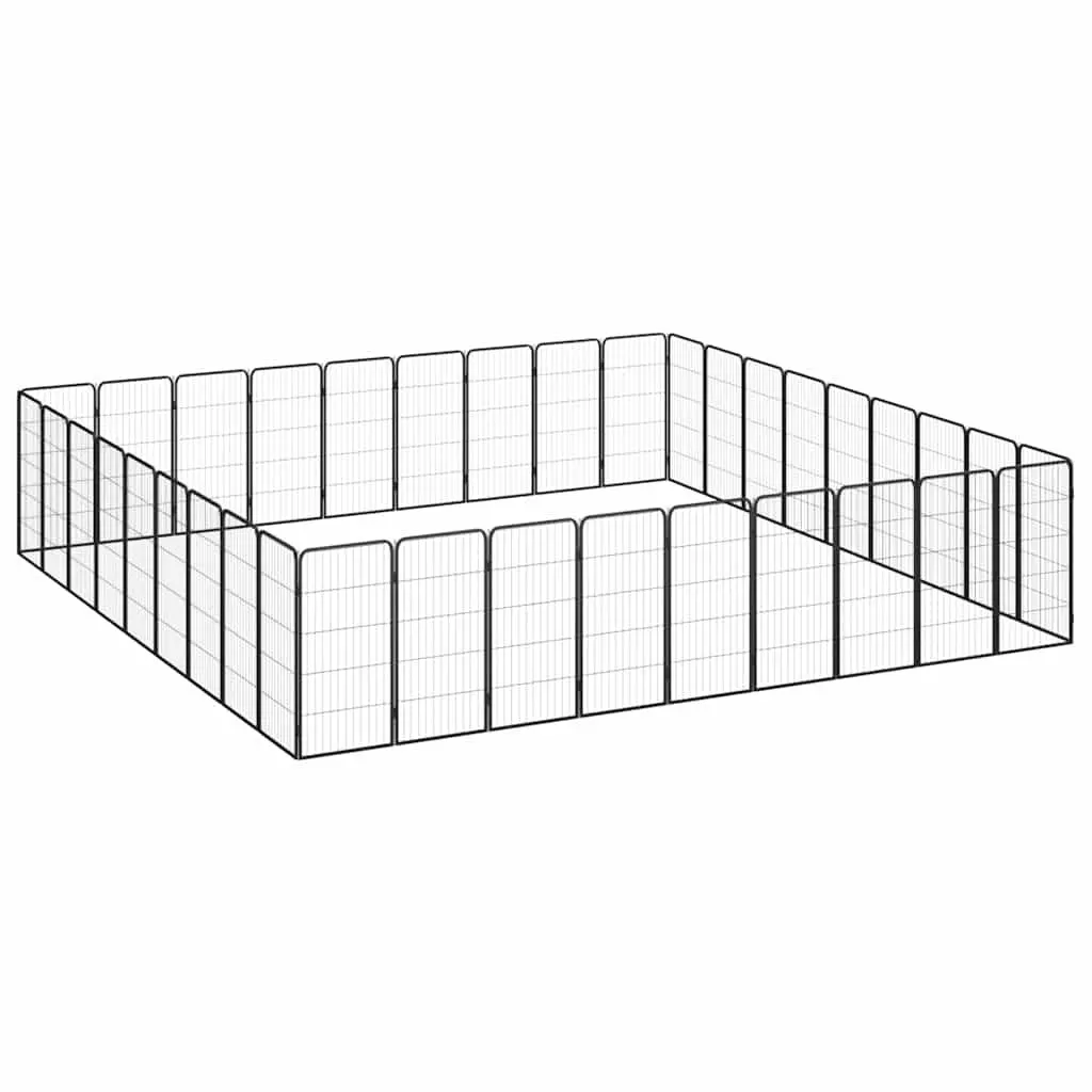 Dog Playpen 36 Panel Portable Heavy Duty Powder Coated Steel Indoor Outdoor Exercise Enclosure