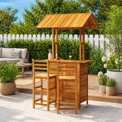 Enhance Your Outdoor Space with This Garden Bar Set
