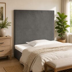 Transform Your Bedroom with a Grey Velvet Headboard