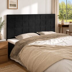 Black Velvet Bed Headboard 160cm – Enhance Your Bedroom
