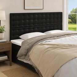 Elevate Your Bedroom with an Adjustable Faux Leather Headboard