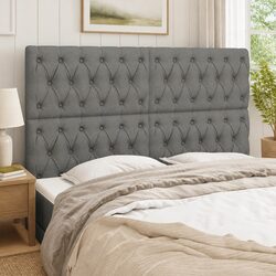 Elevate Your Bedroom with a Grey Fabric Headboard