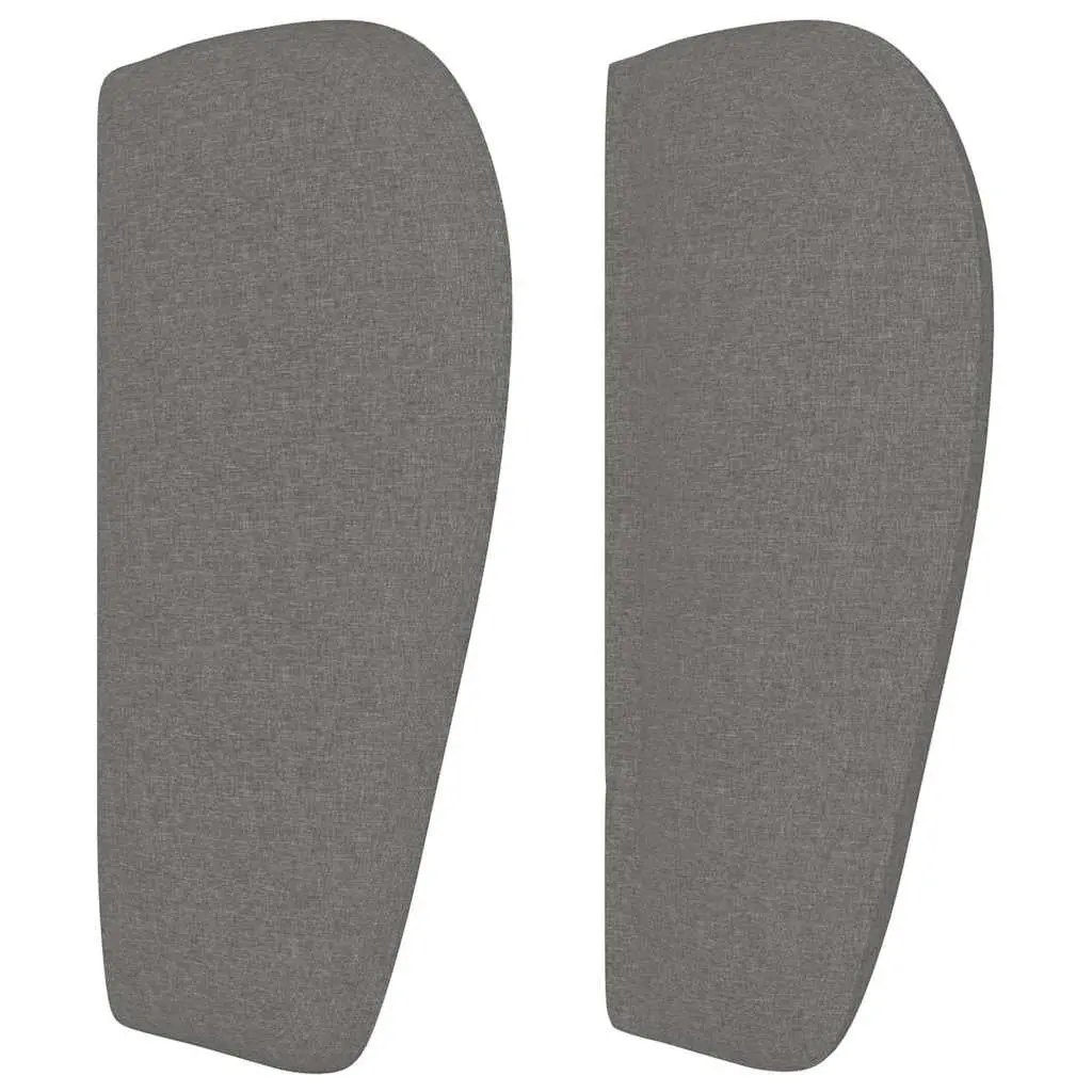 Fabric Bed Headboard 147cm Dark Grey Durable Support