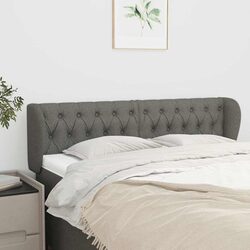 Grey Fabric Headboard with Ears for Improved Bedroom Style