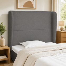 Enhance Your Bedroom with a Grey Fabric Headboard