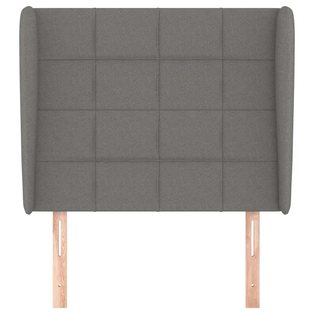 Headboard 83cm Grey Fabric Adjustable Height with Ears
