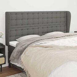 Grey Fabric Headboard
