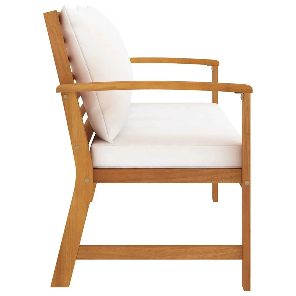 Garden Bench 120cm Weather-Resistant Outdoor Seating with Padded Cushion