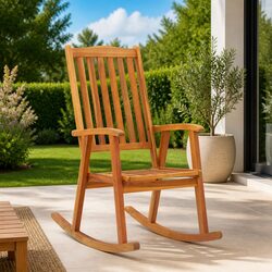 Elevate Your Space with a Stylish Wooden Rocking Chair