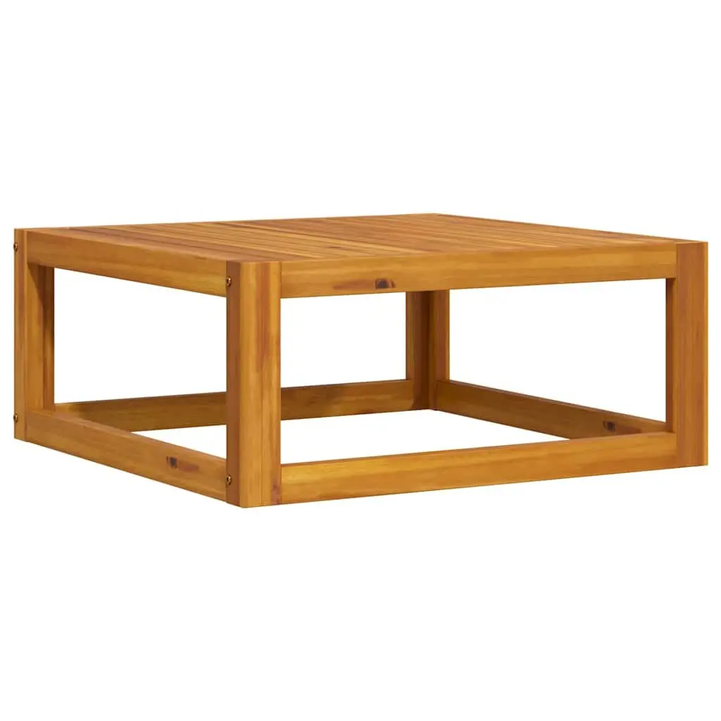 Outdoor Coffee Table 68x68x29 cm Brown Slatted Top Solid Acacia Wood Weather Resistant