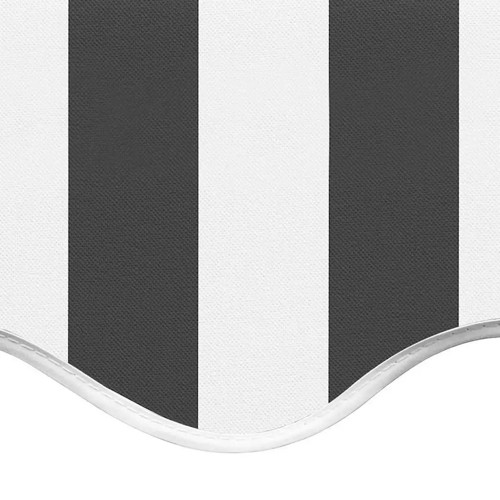 Awning Replacement Fabric 5x3m UV Resistant Polyester Anthracite White Garden Sunshade